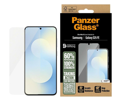 Szkło i folia ochronna PanzerGlass Ultra-Wide Fit do Samsung Galaxy S25 FE